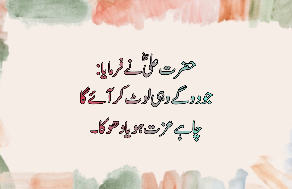 hazrat ali quotes in urdu